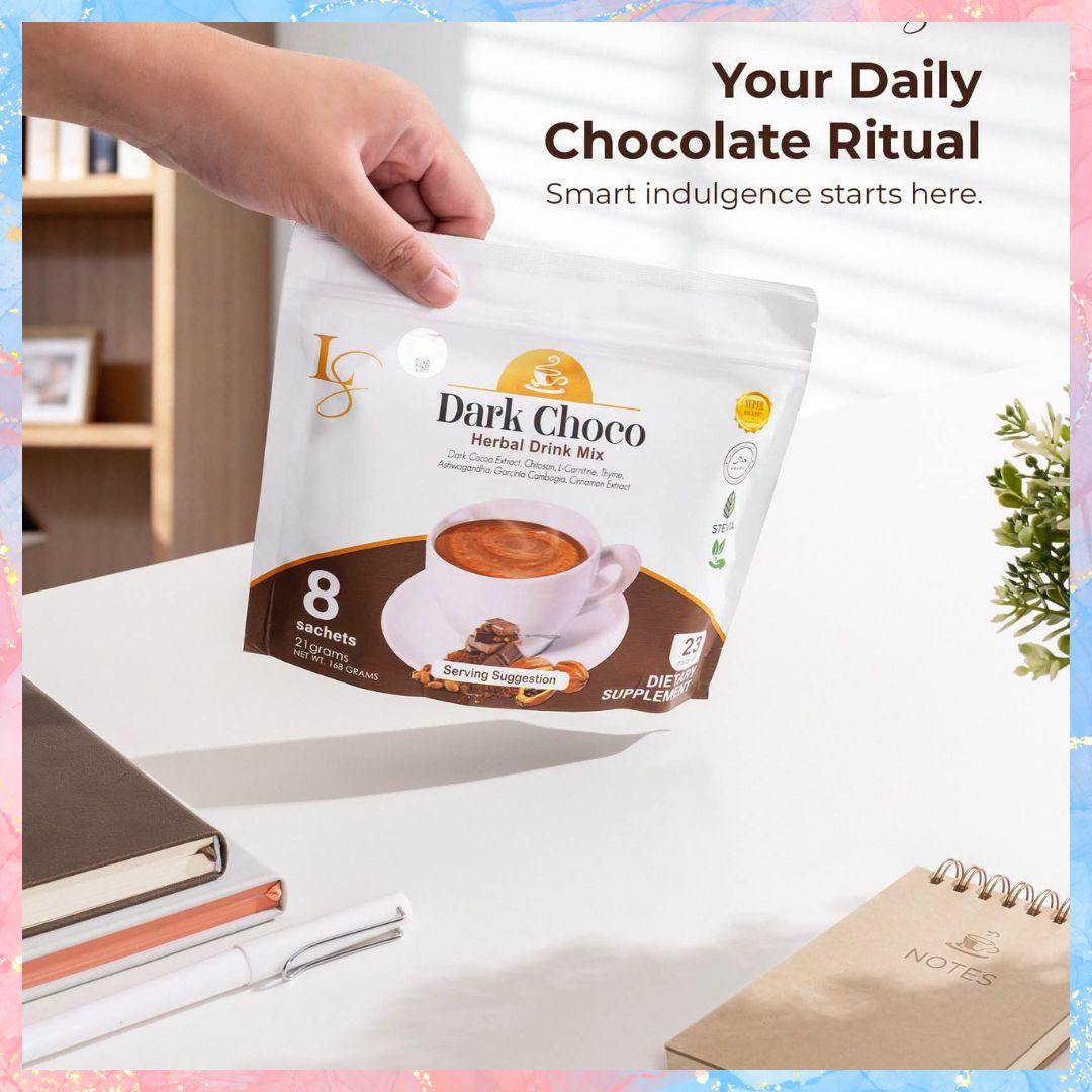 Luxe Slim Dark Choco | Chocolate Drink | 10sachets