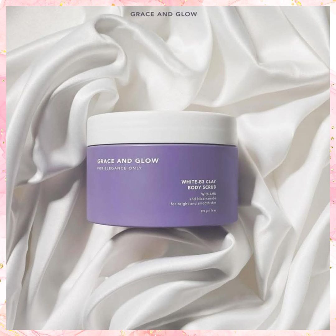 Grace and Glow White-B3 Clay Body Scrub | 220G
