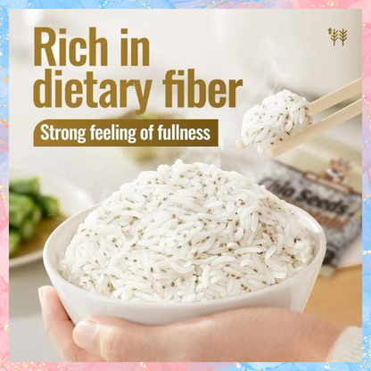 Mr Squirrel Chia Seeds Shirataki Mixed Dry Rice | Low Fat & High Fiber | 100G