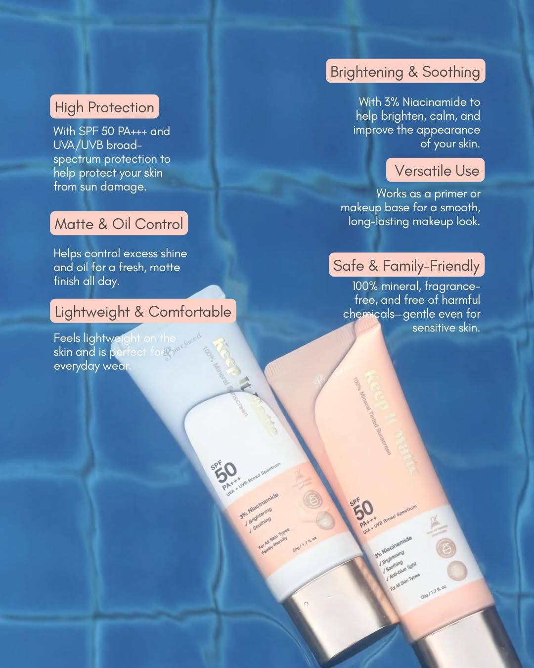 Barefaced Keep it Matte | Mineral Tinted Sunscreen
