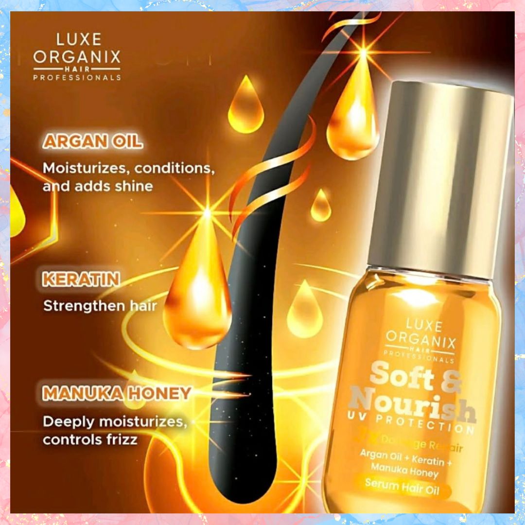Luxe Organix Restore & Revive UV Protection Serum Hair oil 60ml