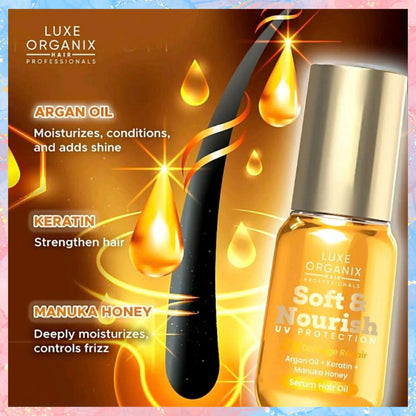 Luxe Organix Restore & Revive UV Protection Serum Hair oil 60ml