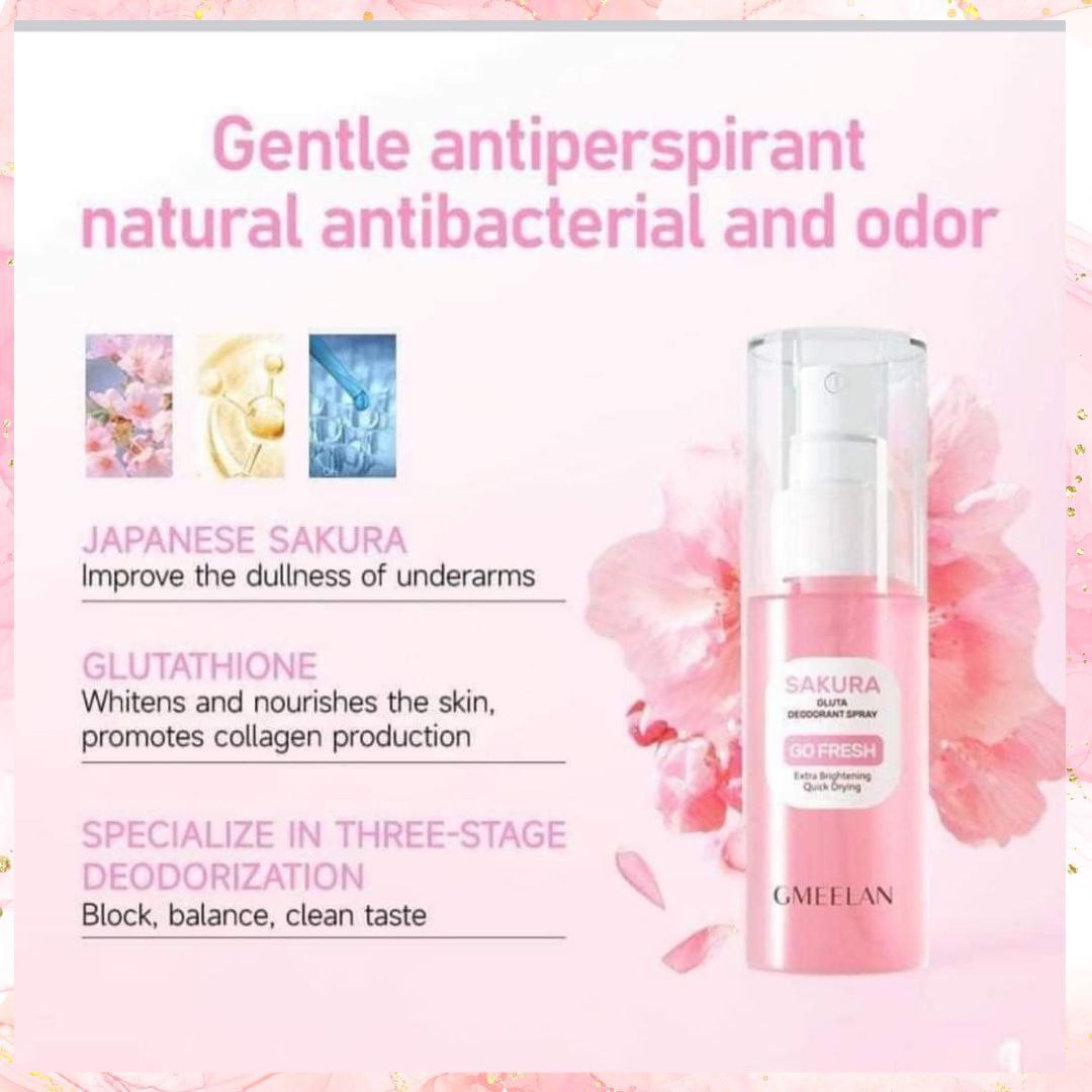 GMEELAN Sakura Gluta Deodorant Spray | 50ML