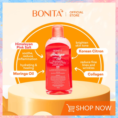 Bonita Himalayan Piink Salt Face & Body Oil with SPF30 | 100ML