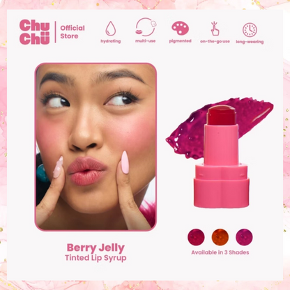 Chu Chu Beauty Lip & cheek Jelly Stain | Jelly Tint | 5G