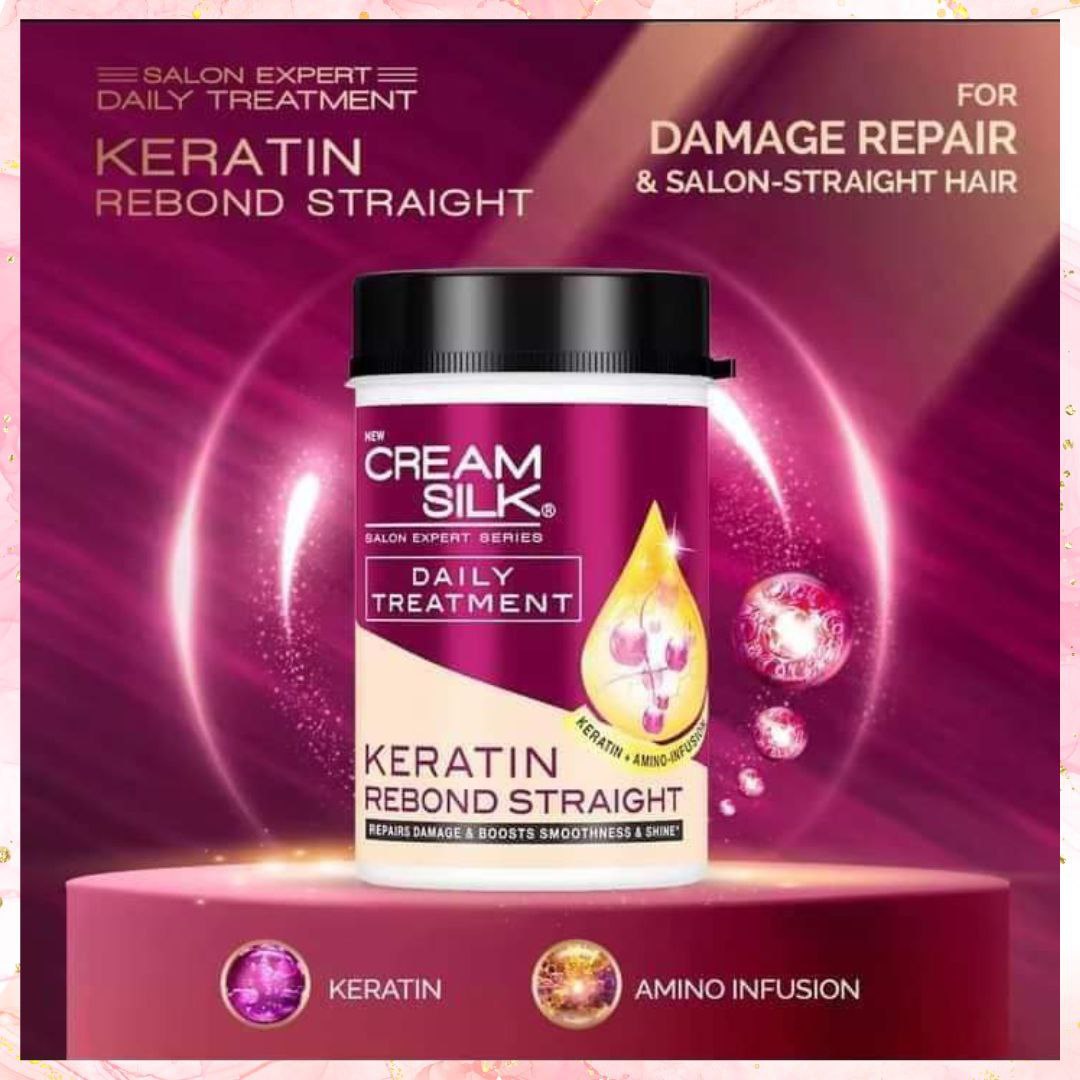 Cream Silk Daily treatment Keratin Rebond Straight | 650ML