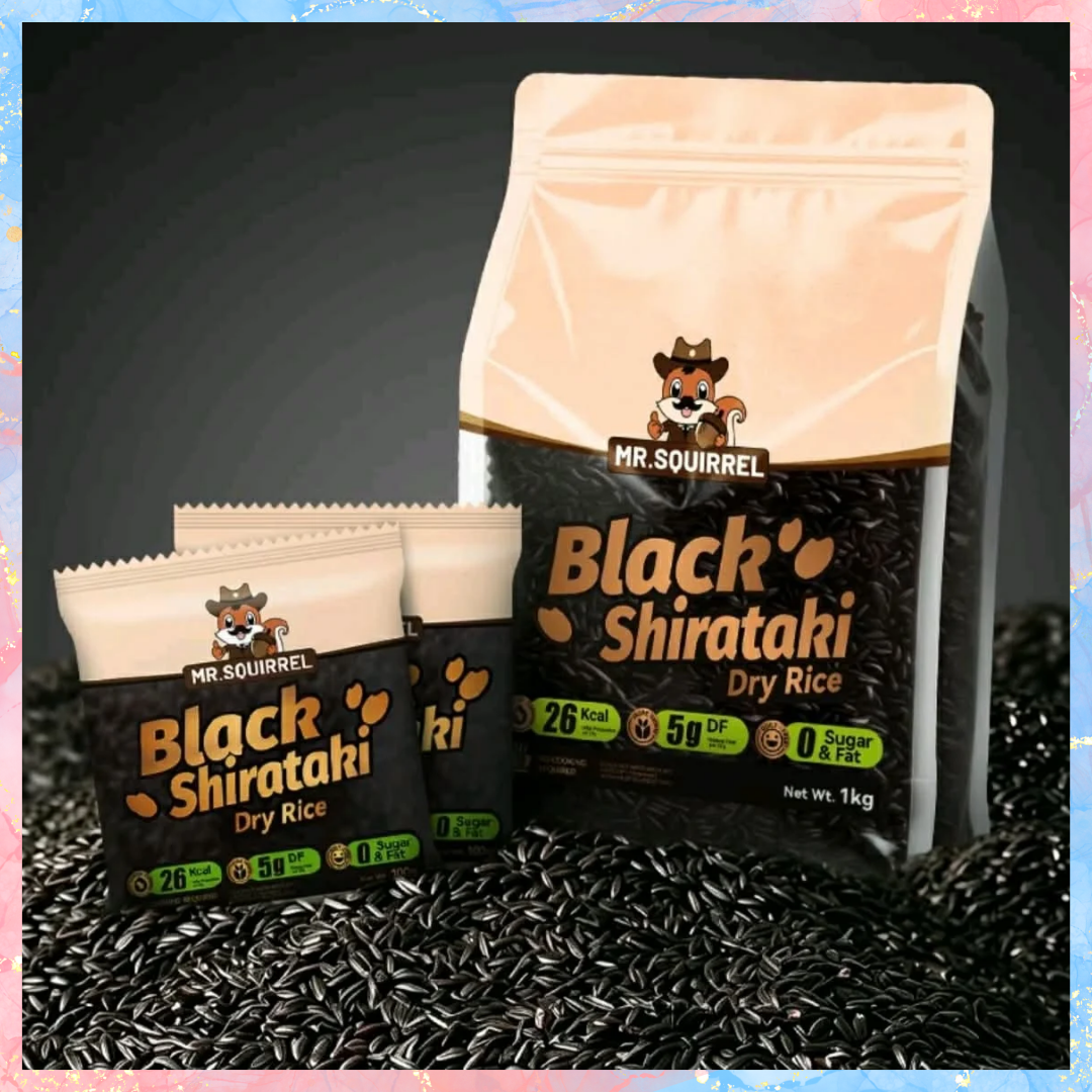 Mr. Squirrel Black Shirataki Rice | 1kg