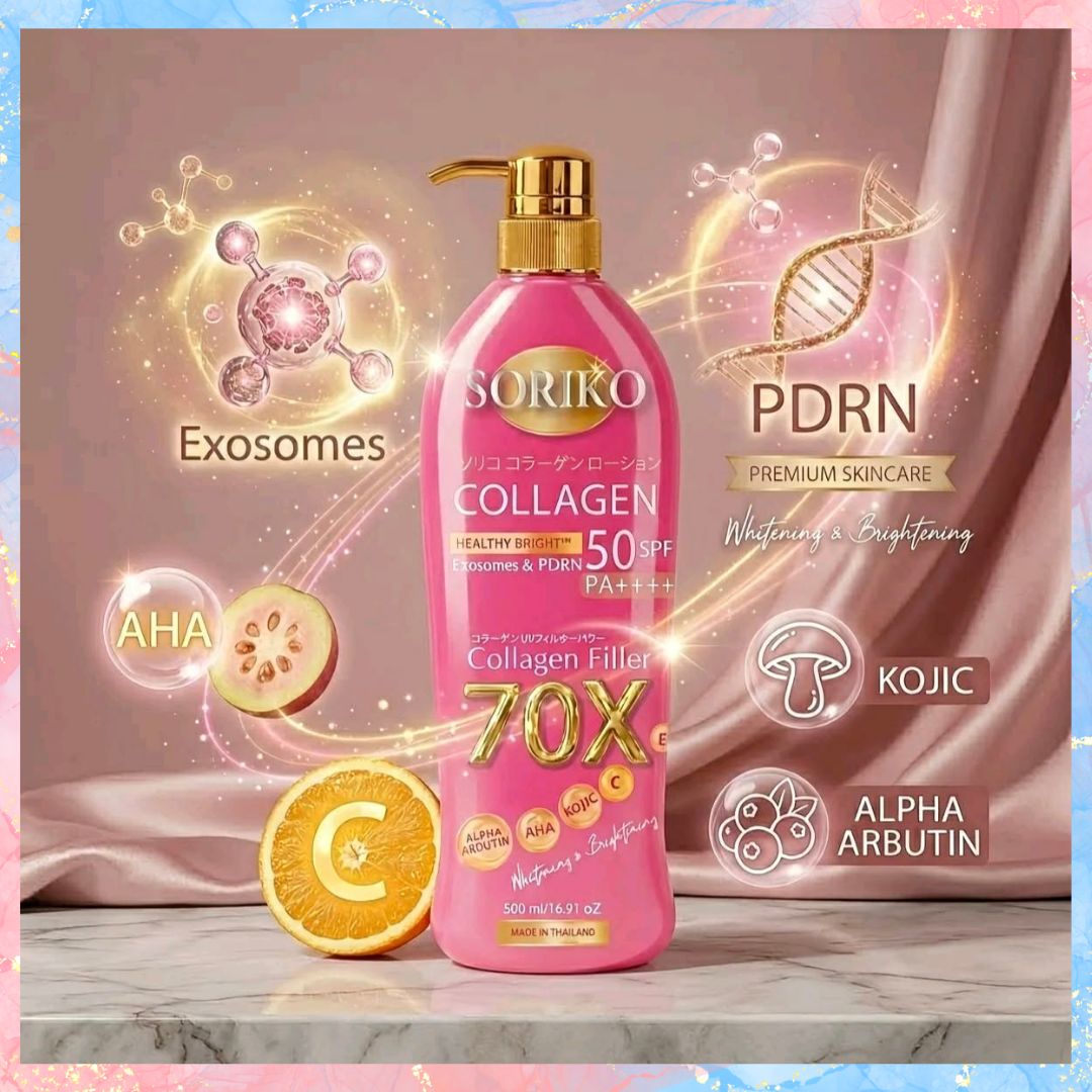 Soriko Collagen Filler 70x Whitening Body Lotion | 500ml