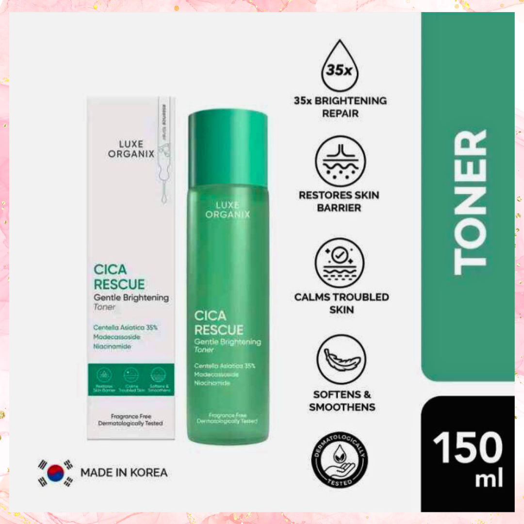 Luxe Organix Cica Rescue Gentle Brightening Toner | 150ML
