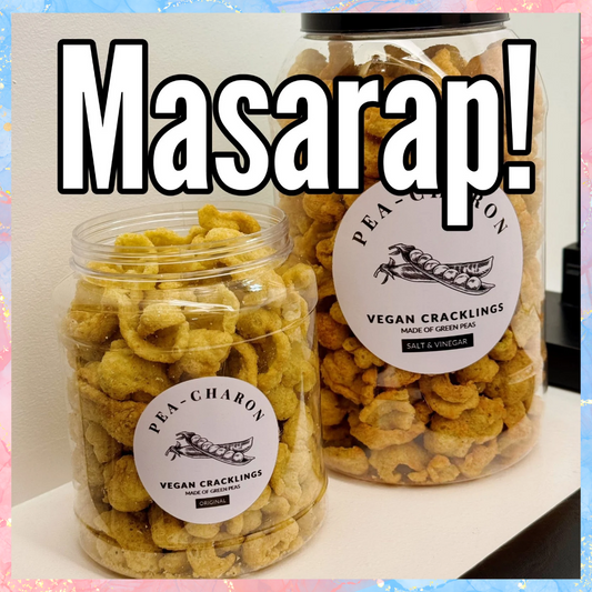 PEA-CHARON VEGAN CRACKLINGS | MADE OF GREEN PEAS