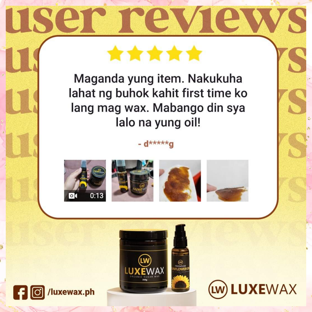 LuxeWax Organic Sugar Wax Kit | 350G