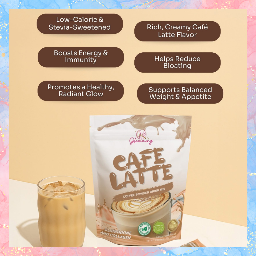 Cris Cosmetics Glowming Detox Cafe Latte with Glutathione and Collagen Charm Essentials - USA LLC Cris Cosmetics Glowming Detox Cafe Latte with Glutathione and Collagen Charm Essentials - USA LLC