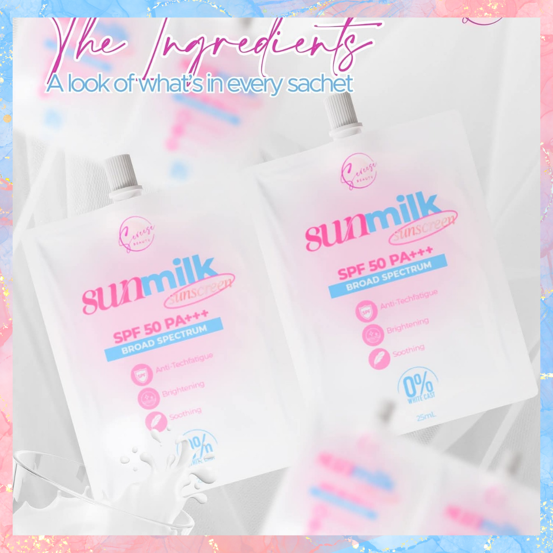 Sereese Sunmilk Sunscreen with SPF50 PA+++ Broad spectrum | Zero Whitecast | 25ML