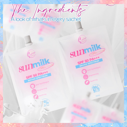 Sereese Sunmilk Sunscreen with SPF50 PA+++ Broad spectrum | Zero Whitecast | 25ML