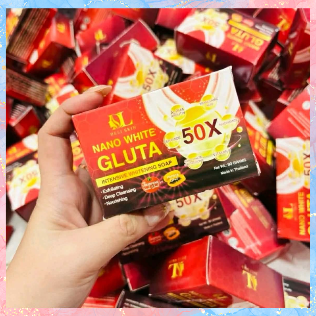 Deli Skin Nano White 50x Gluta Intensive Whitening Soap | 90g