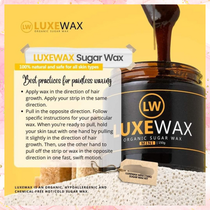 LuxeWax Organic Sugar Wax Kit | 350G