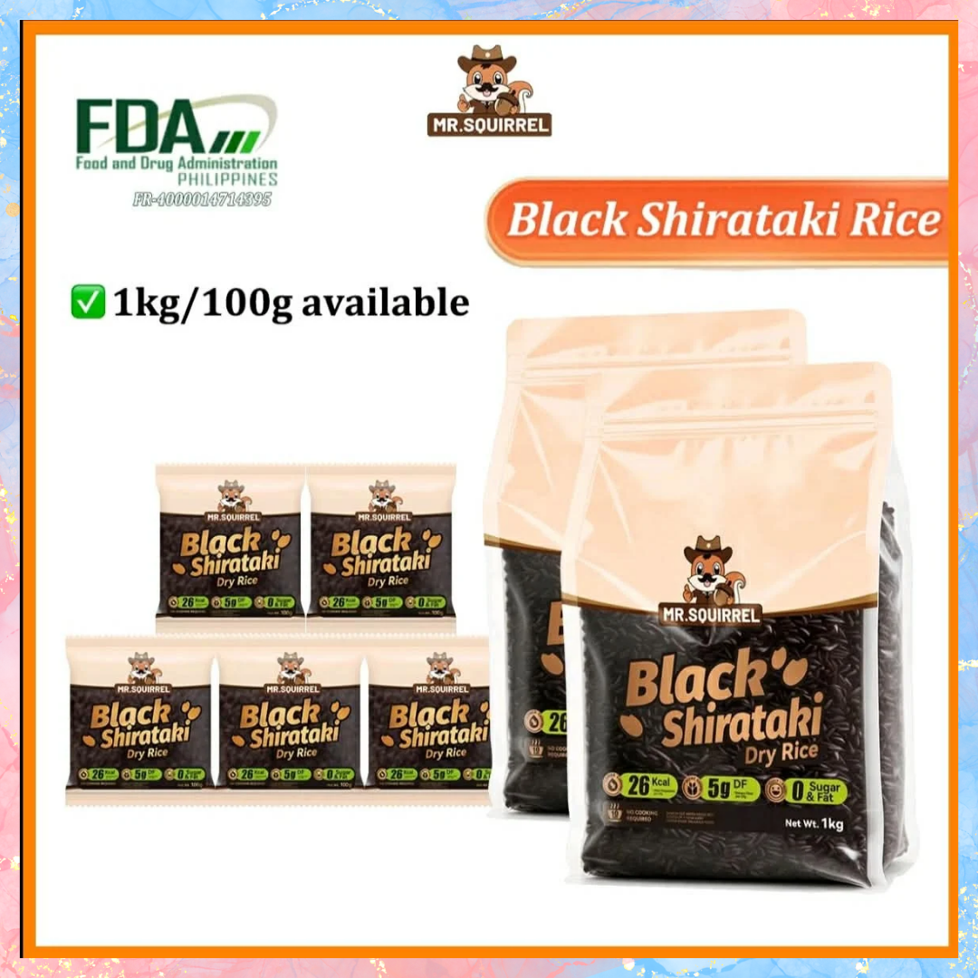 Mr. Squirrel Black Shirataki Rice | 1kg