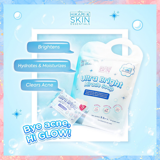 Hikari Skin 3in1 Ultra Bright Miracle Soap | 5PCS (Bars)