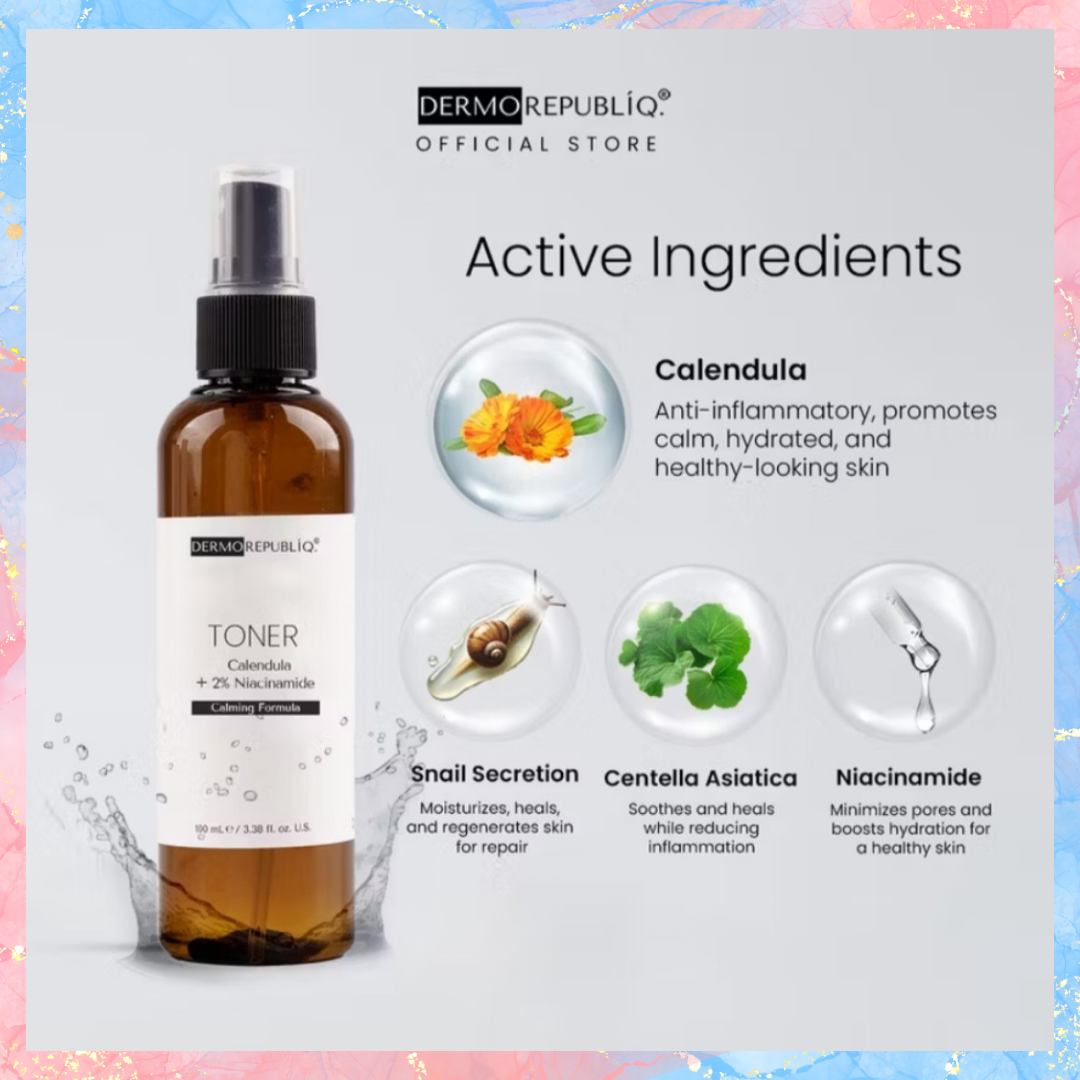 DERMOREPUBLIQ Toner Calendula + 2% Niacinamide | 100ML