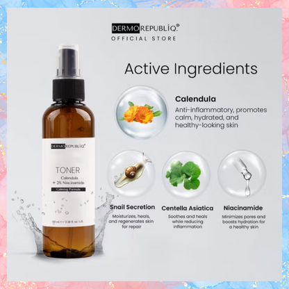 DERMOREPUBLIQ Toner Calendula + 2% Niacinamide | 100ML