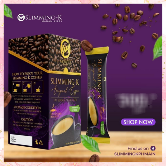 Slimming K Original Coffee Fat Burner + Collagen | Madam Kilay | 210G