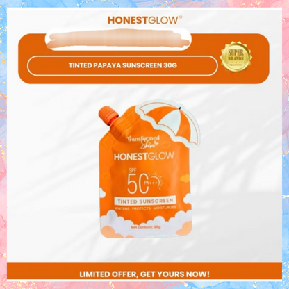 Transformed Skin Honest Glow Tinted Sunscreen with SPF50 PA+++ | 30G