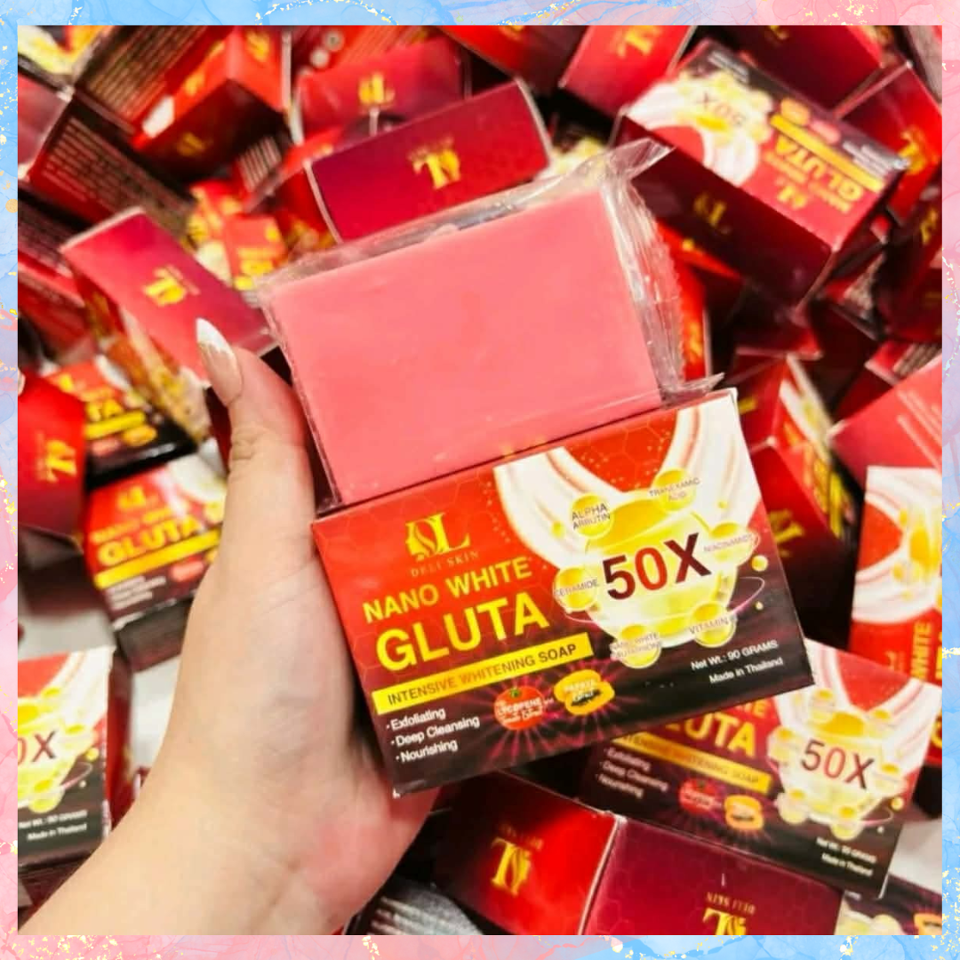 Deli Skin Nano White 50x Gluta Intensive Whitening Soap | 90g