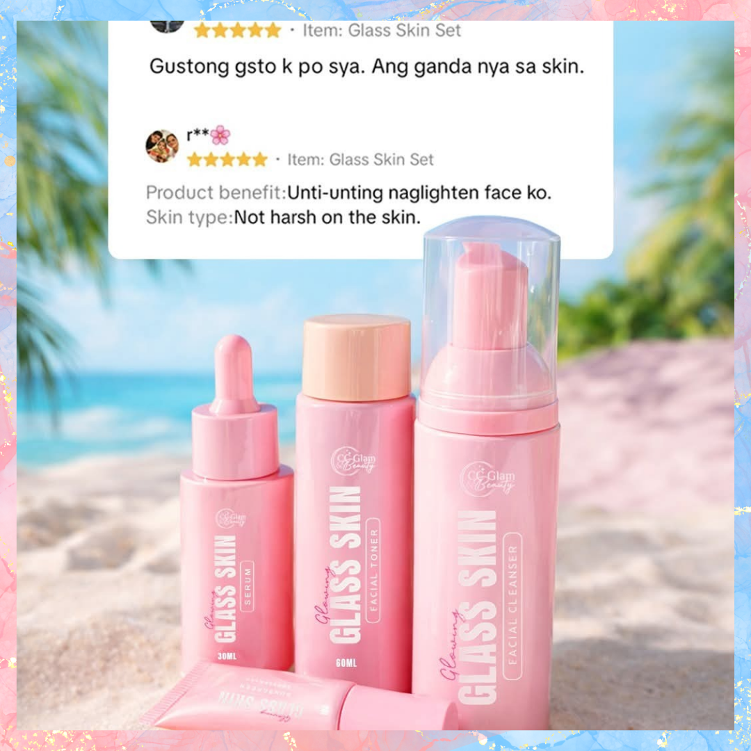 CC Glam & Beauty Cris Cosmetics Glowing Glass Skin Set