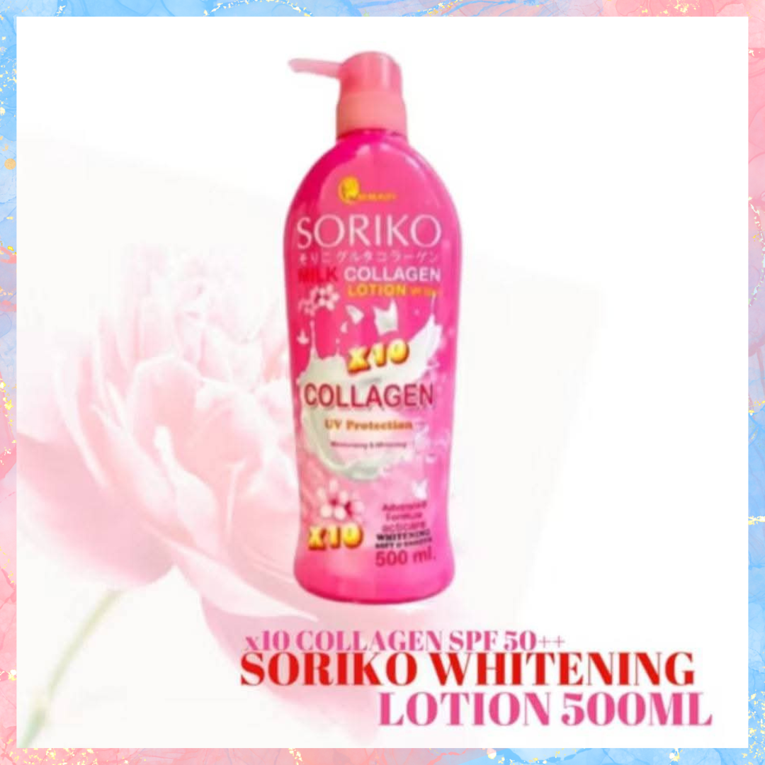 Soriko Milk X10 Collagen Lotion with SPF50++ | 500ML
