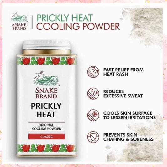 Snake Brand Prickly Heat Original Cooling Powder - CLASSIC | 140G