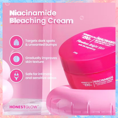 Honest Glow 190 Niacinamide Bleaching Cream | 250G