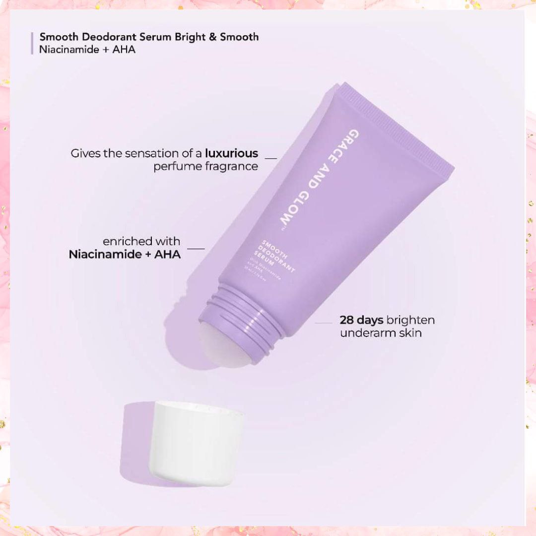Grace and Glow Bright & Smooth Deodorant Serum with Niacinamide & AHA| Charm Essentials - USA LLC Grace and Glow Bright & Smooth Deodorant Serum with Niacinamide & AHA| Charm Essentials - USA LLC
