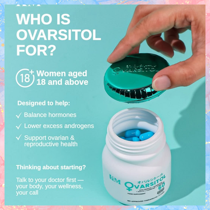 OVARSITOL Myo-Inositol + Magnesium + Acetyl L-Carnitine + Chromium | 60caps | By Kath Melendez