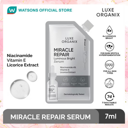 Luxe Organix Miracle Repair Luminous Bright Serum | 7ML