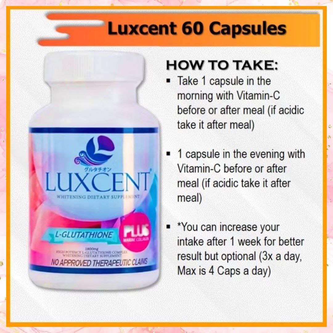 Luxcent L-Glutathione plus Marine Collagen | 60caps