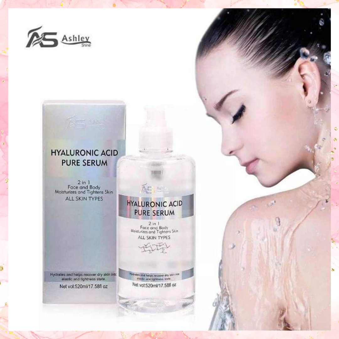 Ashley Hyaluronic Acid Pure Serum | For Face & Body 520ML