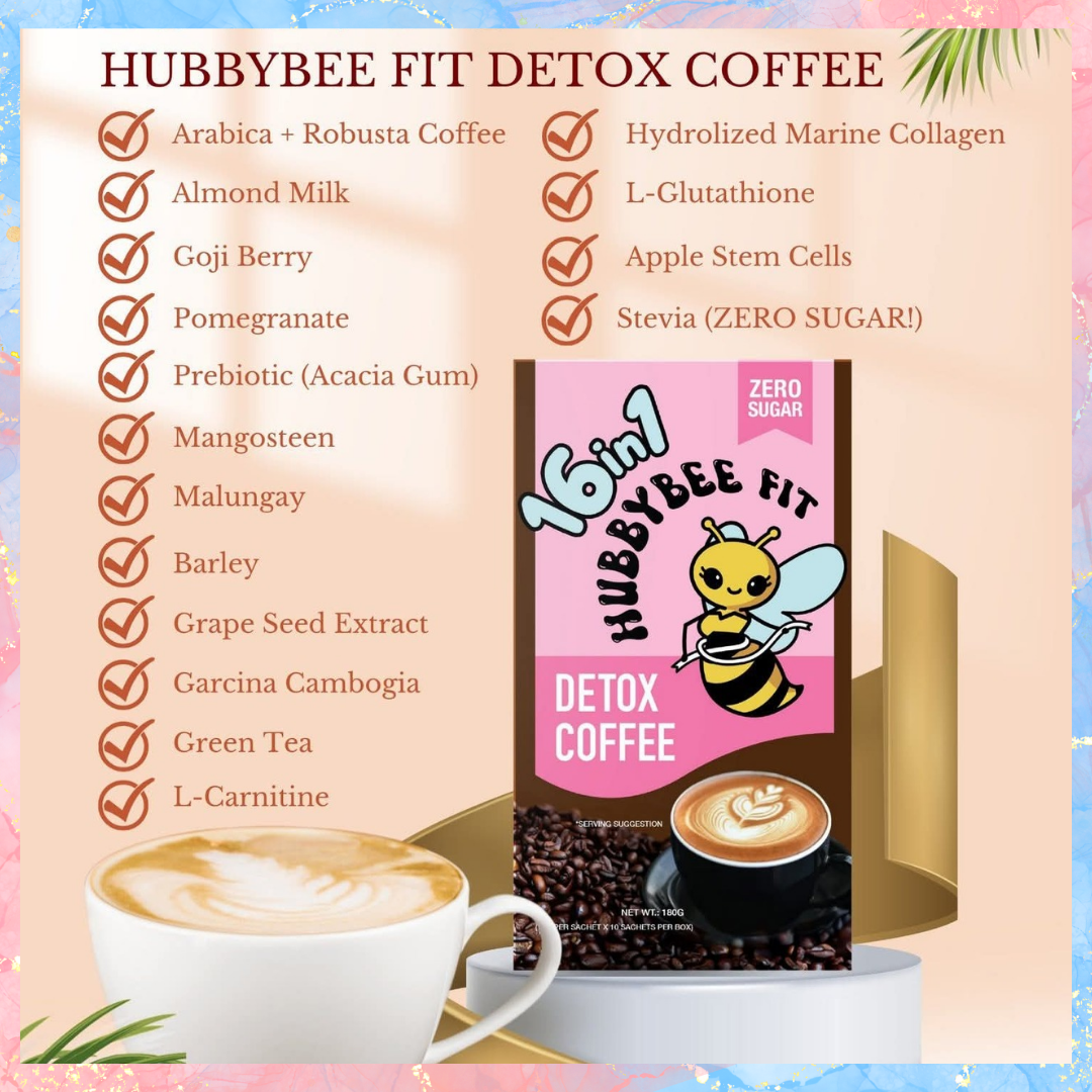 HubbyBee Fit 16in1 Detox Coffee | 10sachets