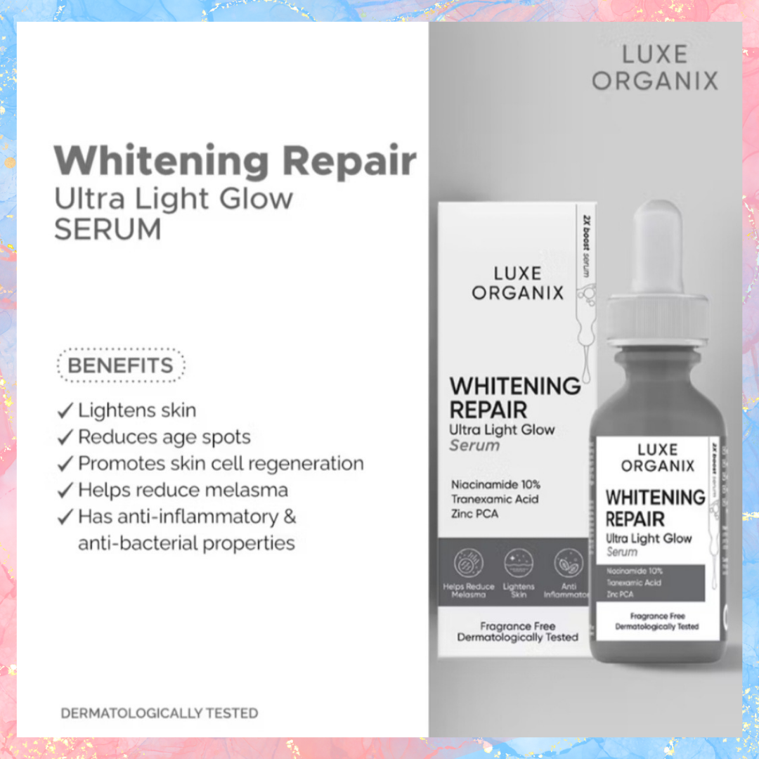 Luxe Organix Whitening Repair Ultra Light Glow Serum | 30ML