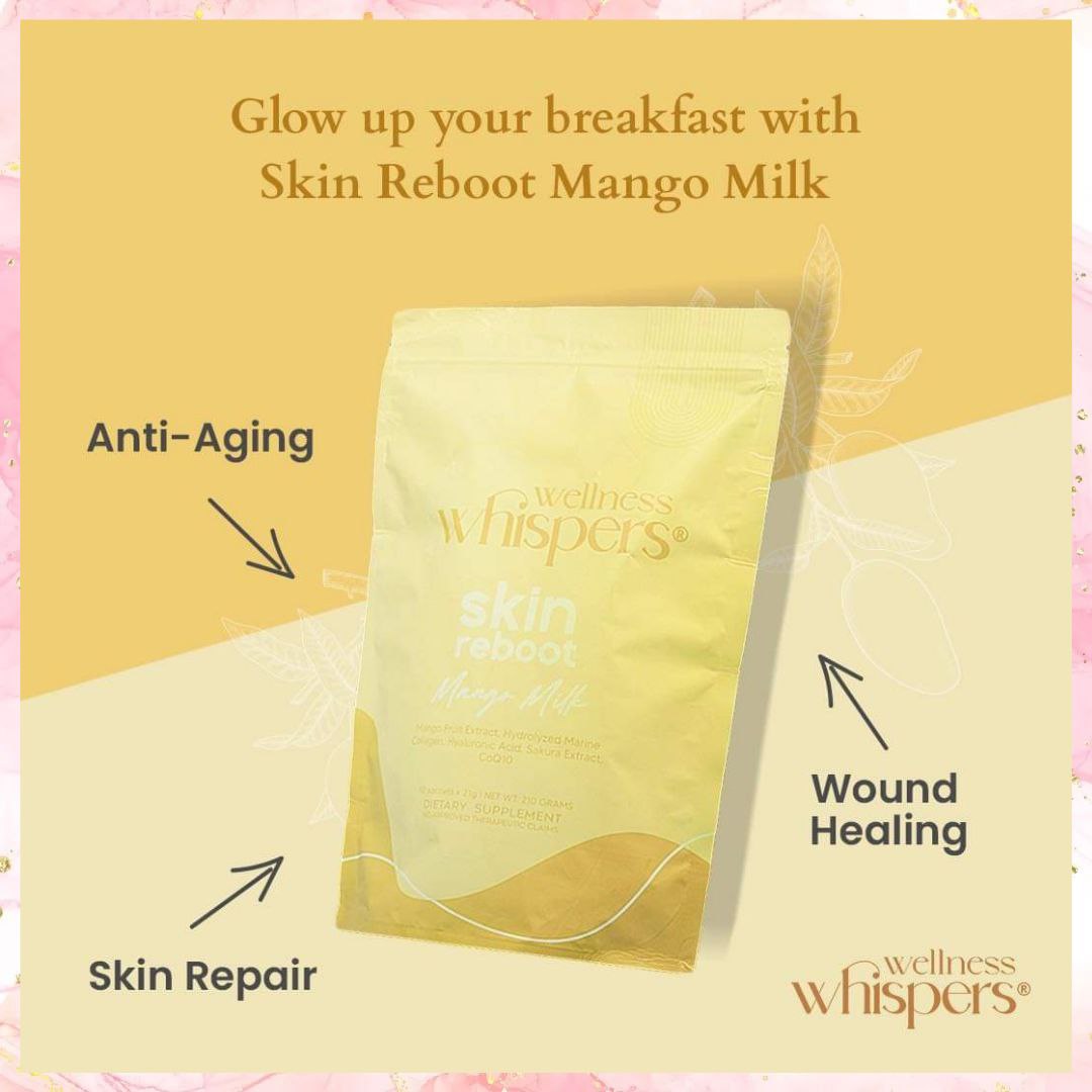 Wellness Whispers Skin Reboot Mango Milk | 10sachets