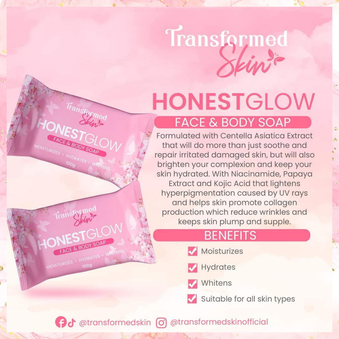 Transformed Skin HONEST GLOW FACE & BODY SOAP | 125G