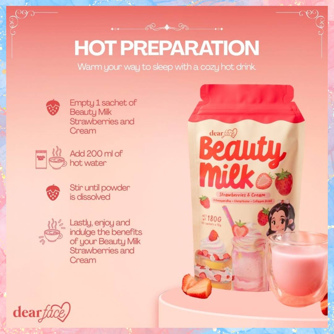 Dear Face Beauty Milk Strawberries & Cream | 180G