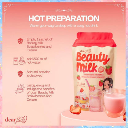 Dear Face Beauty Milk Strawberries & Cream | 180G