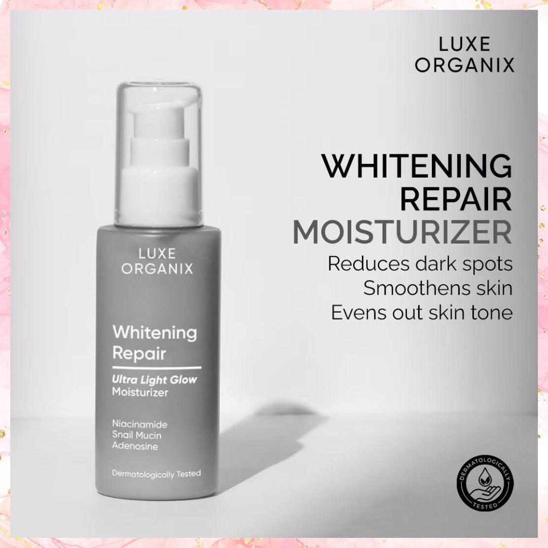 Luxe Organix Whitening Repair Ultra Light Glow Moisturizer | 80ML