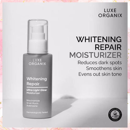 Luxe Organix Whitening Repair Ultra Light Glow Moisturizer | 80ML