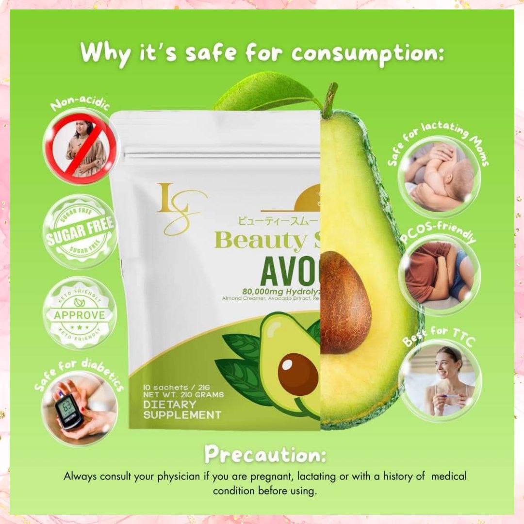 Luxe Slim Beauty Smoothie Avocado Drink | 10sachets