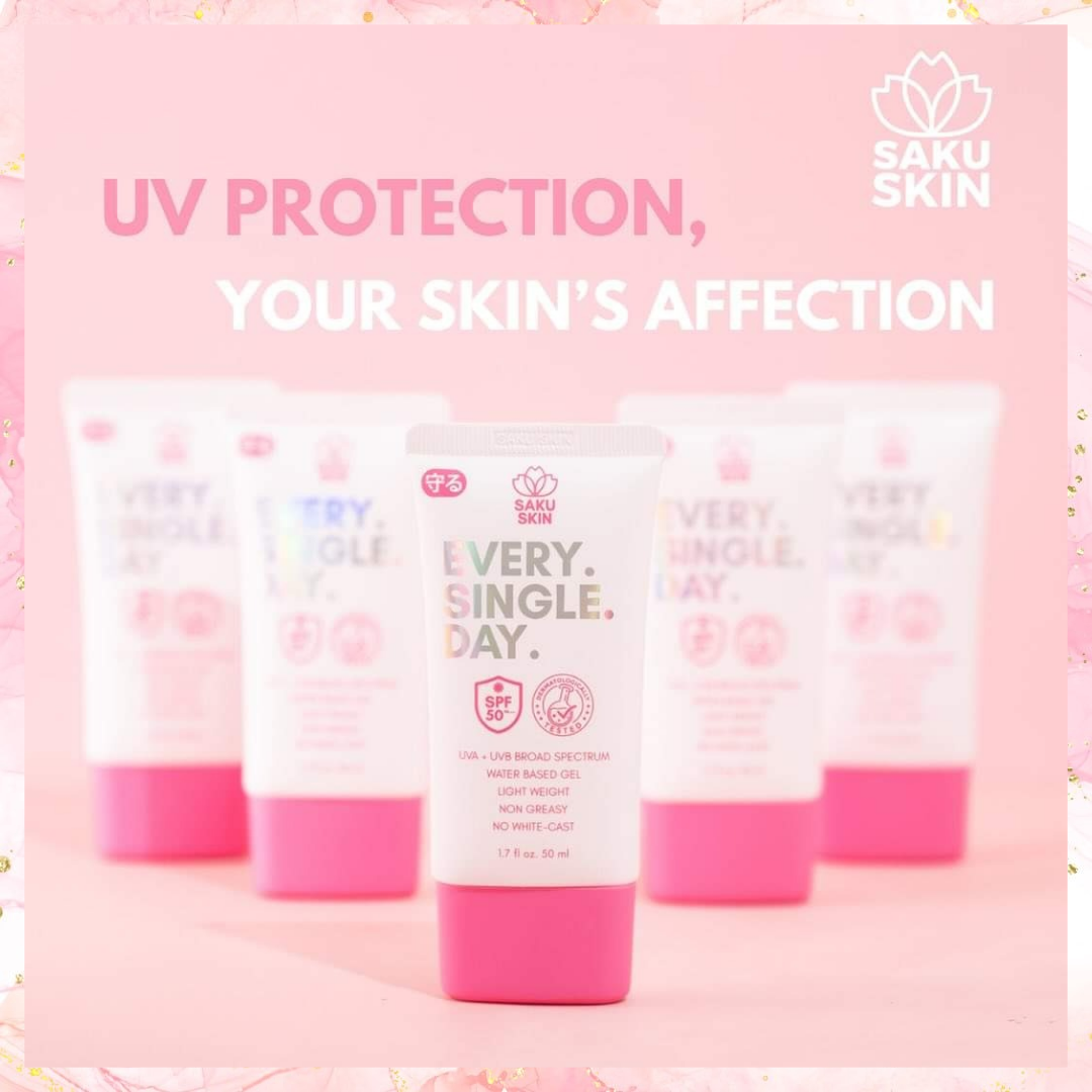 Saku Skin Every Single Day Sunscreen with SPF50 | 50ML