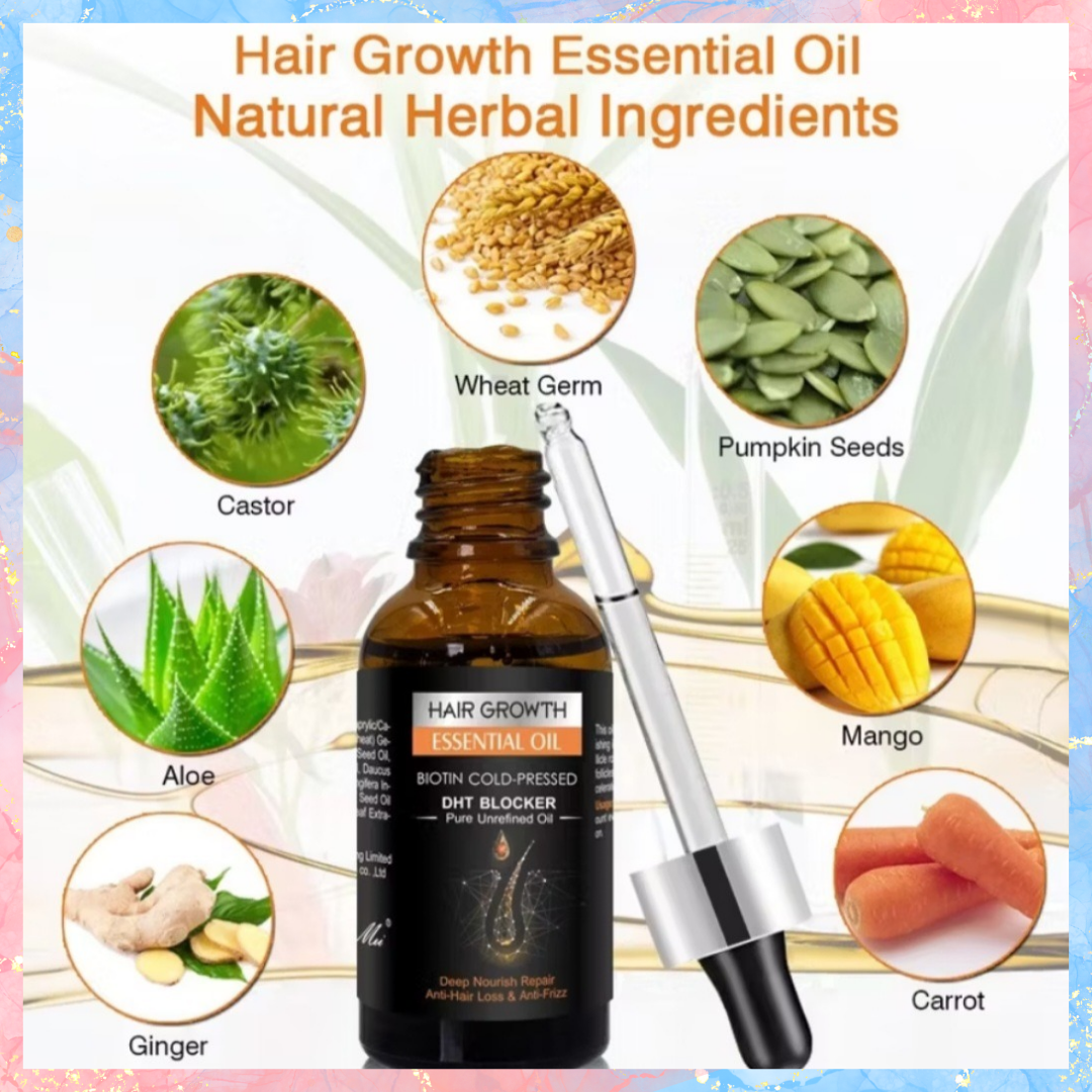 West&Month Hair Growth Essential Oil | Biotin Cold-Pressed | 30ML
