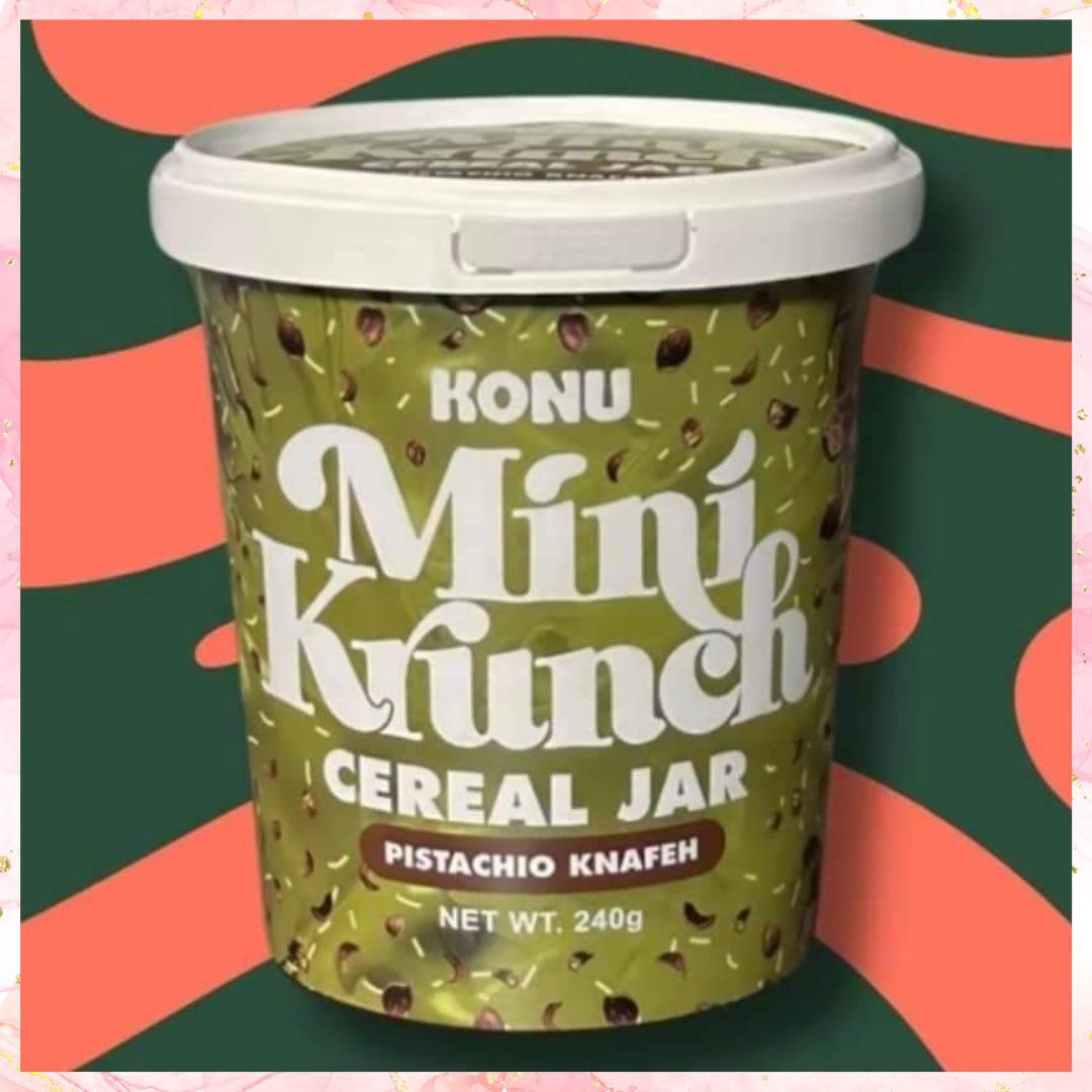 Mini Crunch KONU Mini Krunch Cereal Jar Pistachio Knafeh | 240G – Charm Essentials ...