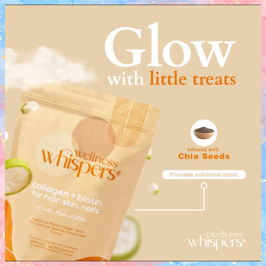 Wellness Whispers Collagen + Biotin for hair, skin & nails | 10sachets
