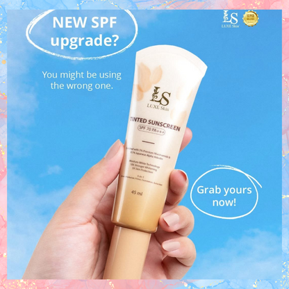 Luxe Skin Tinted Sunscreen with SPF70 PA+++